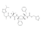 Ritonavir EP Impurity R ;Ritonavir BP Impurity R ; 5-Epimer Ritonavir (USP) ; Thiazol-5-yl-methyl [(1S,2S,4R)-1-benzyl-2-hydroxy-4-[[(2S)-3-methyl-2-[[methyl[[2-(1-methylethyl)thiazol-4-yl]methyl]carbamoyl]amino]butanoyl] amino]-5-phenylpentyl]carbamate
