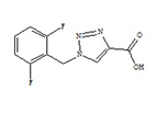 Rufinamide Impurity 2 ;  Rufinamide acid analog ; 1-(2,6-Difluorobenzyl)-1H-1,2,3-triazole-4-carboxylic acid   |  166196-11-8