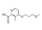 Rabeprazole Carboxylic Acid Impurity ; 4-(3-Methoxypropoxy)-3-methylpyridine-2-carboxylic acid  |   1163685-31-1 