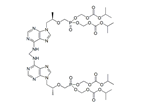 Tenofovir Disoproxil Dimer ; 5-[[(1R)-2-[6-[[[[9-[(2R)-2,11-Dimethyl-5-[[[(1-methylethoxy)carbonyl]oxy] methoxy]-5-oxido-9-oxo-3,6,8,10-tetraoxa-5-phosphadodec-1-yl]-9H-purin-6-yl]amino]methyl]amino]-9H-purin-9-yl]-1-methylethoxy]methyl]-2,4,6,8-tetraoxa-5-phosphanonanedioic acid 1,9-bis(1-methylethyl) ester 5-oxide   |  1093279-76-5 