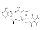 Tenofovir Disoproxil USP RC A ; Tenofovir Disoproxil Fumarate (S)-Isomer ; 5-[[(1S)-2-(6-Amino-9H-purin-9-yl)-1-methylethoxy]methyl]-2,4,6,8-tetraoxa-5-phosphanonanedioic acid 1,9-bis(1-methylethyl) ester 5-oxide (2E)-2-butenedioate  |   1432630-26-6