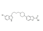 Vilazodone Impurity A; Vilazodone Carboxy Acid; 5-[4-[4-(5-Cyano-1H-indol-3-yl)butyl]-1-piperazinyl]-2-benzofurancarboxylic Acid   |  163521-19-5