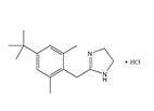 Xylometazoline HCl ;Oxymetazoline EP Impurity B ; 2-[4-(1,1-Dimethylethyl)-2,6-dimethylbenzyl]-4,5-dihydro-1H-imidazole hydrochloride  |  1218-35-5