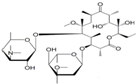 Clarithromycin ; 6-O-Methylerythromycin A ; (3R,4S,5S,6R,7R,9R,11R,12R,13S,14R)-4-[(2,6-Dideoxy-3-C-methyl-3-O-methyl-α-L-ribo-hexopyranosyl)oxy]-14-ethyl-12,13-dihydroxy-7-methoxy-3,5,7,9,11,13-hexamethyl-6-[[3,4,6-trideoxy-3-(dimethylamino)-β-Dxylo-hexopyranosyl]oxy]oxacyclotetradecane-2,10-dione | 81103-11-9