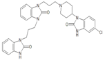 Domperidone EP Impurity E ; 1-[3-[4-(5-Chloro-2-oxo-2,3-dihydro-1H-benzimidazol-1-yl)piperidin-1-yl] propyl]-3-[3-(2-oxo-2,3-dihydro-1H-benzimidazol-1-yl)propyl]-1,3-dihydro-2H-benzimidazol-2-one  | 1346602-50-3