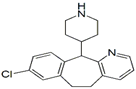 Desloratadine Dihydro Impurity ;4-(8-Chloro-5,6-dihydro-11H-benzo[5,6]cyclohepta[1,2-b]pyridin-11-yl)-piperidine ; 8-Chloro-6,11-dihydro-11-[4-piperidinyl]-5H-benzo[5,6]cyclohepta [1,2-b]pyridine