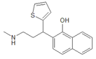Duloxetine EP Impurity E ; 2-[(1RS)-3-(Methylamino)-1-(thiophen-2-yl)propyl]naphthalen-1-ol ;1346599-09-4