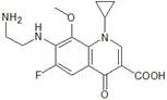 Gatifloxacin Despropylene Impurity ; 7-(2-Aminoethylamino)-1-cyclopropyl-6-fluoro-8-methoxy-4-oxo-1,4-dihydroquinoline-3-carboxylic acid | 172426-86-7