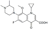 Gatifloxacin N-Methyl Impurity ; (±)-1-Cyclopropyl-6-fluoro-1,4-dihydro-8-methoxy-7-(3,4-dimethyl-1-piperazinyl)-4-oxo-3-quinolinecarboxylic acid  | 114213-69-3