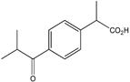 Ibuprofen EP Impurity J ; Ibuprofen USP RC J ; Ibuprofen BP Impurity J ; 1-Oxo Ibuprofen ; (2RS)-2-[4-(2-Methylpropanoyl)phenyl]propanoic acid | 65813-55-0