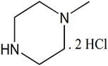 Imatinib EP Impurity G ; 1-Methylpiperazine dihydrochloride | 109-01-3