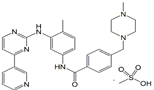 Imatinib Mesylate ; 4-[(4-Methylpiperazin-1-yl)methyl]-N-(4-methyl-3-{[4-(pyridin-3-yl)pyrimidin-2-yl]amino}phenyl)benzamide mesylate  | 220127-57-1