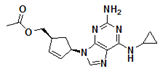 Abacavir O-acetyl derivative; ((1S,4R)-4-(2-amino-6-(cyclopropylamino)-9H-purin-9-yl)cyclopent-2-enyl)methyl acetate