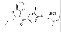 Amiodarone Impurity C HCl (Deiodo Impurity); (4-(2-(diethylamino)ethoxy)-3-iodophenyl)(2-butylbenzofuran-3-yl)methanone hydrochloride | 1397201-93-2 | Amiodarone Impurity