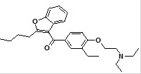 Amiodarone Related Compound 1; (4-(2-(diethylamino)ethoxy)-3-ethylphenyl)(2-butylbenzofuran-3-yl)methanone | Amiodarone Impurity