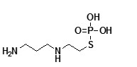 Amifostine ;  2-(3-aminopropylamino)ethylsulfanyl phosphonic acid |  20537-88-6