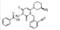 Alogliptin Benzoate| 2-({6-[(3R)-3-aminopiperidin-1-yl]-3-methyl-2,4-dioxo-3,4-dihydropyrimidin-1(2H)-yl}methyl)benzonitrile benzoate salt | 850649-62-6 | Alogliptin