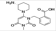 Alogliptin Related Compound 17| 2-((4-((R)-3-aminopiperidin-1-yl)-2,3-dihydro-3-methyl-2,6-dioxopyrimidin-1(6H)-yl)methyl)benzonitril | Alogliptin