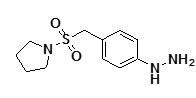 Almotriptan hydrazine precursor ; 1-(4-Hydrazinylbenzylsulfonyl)pyrrolidine | 334981-11-2