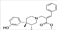 Alvimopan Impurity 6| (E/Z)-methyl 2-(((3R,4R)-4-(3-hydroxyphenyl)-3,4-dimethylpiperidin-1-yl)methyl)-3-phenylacrylate | Alvimopan