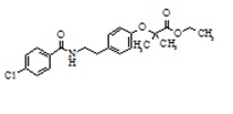 Benzafibrate Impurity D| ethyl 2-[4-[2-[(4-chlorobenzoyl)amino]ethyl] phenoxy]-2-methylpropanoate | 41859-58-9
