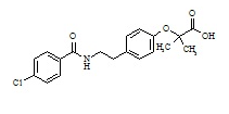 Benzafibrate ;  2-[4-[2-(4-Chlorobenzamido)ethyl]phenoxy]isobutyric Acid | 41859-67-0
