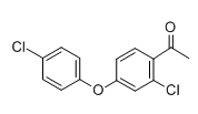 1-[2-Chloro-4-(4-chlorophenoxy)phenyl]ethan-1-one  |  119851-28-4