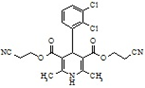 Clevidipine Butyrate Impurity F;  bis(2-cyanoethyl) 4-(2',3'-dichlorophenyl)-2,6-diMethyl-1,4-dihydropyridine-3,5-dicarboxylat | 175688-79-6
