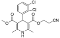 Clevidipine Butyrate Impurity G;  3-(2-cyanoethyl) 5-Methyl 4-(2',3'-dichlorophenyl)-2,6-diMethyl-1,4-dihydropyridine-3,5-dicarboxylate | 110962-94-2