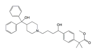 Fexofenadine EP Impurity D| Fexofenadine Methyl Ester ; Methyl 2-[4-[(1RS)-1-hydroxy-4-[4-(hydroxydiphenylmethyl)piperidin-1-yl]butyl]phenyl]-2-methylpropanoate  | 154825-96-4