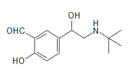 Salbutamol EP Impurity D ; Levalbuterol USP RC D ; Salbutamol Aldehyde Impurity ; 5-[2-{(1,1-Dimethylethyl)amino}-1-hydroxyethyl]-2-hydroxy-benzaldehyde sulfate | 156339-88-7