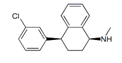 Sertraline EP Impurity D ; Sertraline 3-Chlorophenyl Analog ;  4-Deschloro Sertraline ; cis-(1S)-N-Methyl-4-(3-chloro phenyl)-1,2,3,4-tetrahydro-1-naphthalenamine
