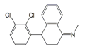 Sertraline 2,3-Dichloro Tetralone Methanamine Racemate ; N-(4-(2,3-Dichlorophenyl)-3,4-dihydronaphthalen-1(2H)-ylidene)methanamine | 340830-05-9