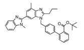 Telmisartan EP Impurity C| Telmisartan t-Butyl Ester| 2-(4-{[4-Methyl-6-(1-methyl-1H-1,3-benzodiazol-2-yl)-2-propyl-1H-1,3-benzodiazol-1-yl] methyl}phenyl)benzoic acid t-butyl ester  | 144702-26-1