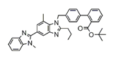 Telmisartan Isomer t-Butyl Ester | 4'-[(1,7'-Dimethyl-2'-propyl-1H,1'H-2,5'-bibenzo[d]imidazol-1'-yl)methyl] biphenyl-2-carboxylic acid t-butyl ester  | 1026438-56-1