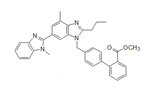 Telmisartan Methyl Ester | 2-(4-{[4-Methyl-6-(1-methyl-1H-1,3-benzodiazol-2-yl)-2-propyl-1H-1,3-benzodiazol-1-yl]methyl}phenyl)benzoic acid methyl ester  | 528560-93-2