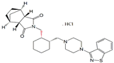 Lurasidone 2-Epimer ; (3aR,4S,7R,7aS)-2-{(1R,2S)-2-[4-(1,2-Benzisothiazol-3-yl)piperazin-1-yl methyl] cyclohexylmethyl}hexahydro-4,7-methano-2H-isoindole-1,3-dione hydrochloride | 1318074-18-8