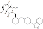 Lurasidone Open-Ring Acid (1R,2S,3R,4S)-Isomer ; (1R,2S,3R,4S)-3-((((1R,2R)-2-((4-(Benzo[d]isothiazol-3-yl) piperazin-1-yl) methyl) cyclohexyl) methyl) carbamoyl) bicyclo[2.2.1]heptane-2-carboxylic acid
