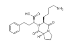 Lisinopril Impurity C ; Lisinopril USP Related Compound A ; Lisinopril (S,S,S)-Diketopiperazine ; (2S)-2-[(3S,8aS)-3-(4-Aminobutyl)-1,4-dioxohexahydropyrrolo[1,2-a]pyrazin-2(1H)-yl]-4-phenylbutanoic acid ;