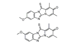 Omeprazole EP Impurity F & G; 8-methoxy-1,3-dimethyl-12-thioxobenzo[4',5']imidazo[2',1':2,3]imidazo[1,5-a]pyridin-2(12H)-one compound with9-methoxy-1,3-dimethyl-12-thioxobenzo[4',5']imidazo[2',1':2,3]imidazo[1,5-a]pyridin-2(12H)-one (1:1)