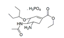 Oseltamivir Phosphate ; (3R,4R,5S)-4-(Acetylamino)-5-amino-3-(1-ethylpropoxy)-1-cyclohexene-1-carboxylic acid ethyl ester phosphate salt