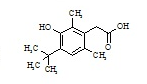Oxymetazoline Impurity D ; 2-[4-(1,1-dimethylethyl)-3-hydroxy-2,6-dimethylphenyl]acetic acid
