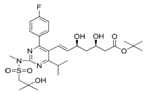 Rosuvastatin EP Impurity A t-Butyl Ester; S-Desmethyl-S-(2-Hydroxy-2-Methylpropyl) Rosuvastatin t-Butyl Ester ;(3R,5S,6E)-7-[4-(4-Fluorophenyl)-6-(1-methylethyl)-2-[methyl (2-hydroxy-2-methylpropylsulfonyl)amino]-5-pyrimidinyl]-3,5-dihydroxy- 6-heptenoic acid t-butyl ester |  1714147-49-5 