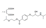 Bisoprolol EP Impurity K ;Bisoprolol Ester Impurity ; 2-Isopropoxyethyl 4-[((2RS)-2-Hydroxy-3-(isopropylamino)propyl)-oxy]benzoate fumarate  |  864544-37-6