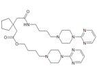 Buspirone EP Impurity F ; 4-[4-(Pyrimidin-2-yl)piperazin-1-yl]butyl[1-[2-oxo-2-[[4-[4-(pyrimidin-2-yl)piperazin-1-yl] butyl] amino] ethyl] cyclopentyl] acetate