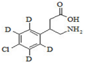 Baclofen-d4; b-(Aminomethyl)-4-chloro-benzenepropanoic acid-d4;b-(Aminomethyl)-p-chlorohydrocinnamic acid-d4  |  1189938-30-4