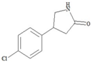 Baclofen EP Impurity A ;(4RS)-4-(4-Chlorophenyl)pyrrolidin-2-one  |  22518-27-0