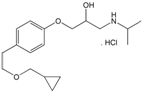 Betaxolol Hydrochloride ; (2RS)-1-[4-[2-(Cyclopropylmethoxy)ethyl]phenoxy]-3-[(1-methylethyl)amino]propan-2-ol hydrochloride |  63659-19-8