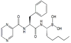 Bortezomib N-Hexyl Impurity ; B-[(1R)-1-[[(2S)-1-Oxo-3-phenyl-2-[(2-pyrazinylcarbonyl)amino]propyl]amino] hexyl]boronic acid