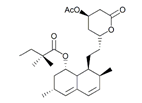 Simvastatin EP Impurity B;Simvastatin USP RC B ; Simvastatin Acetate Ester ; (1S,3R,7S,8S,8aR)-8-[2-[(2R,4R)-4-(acetyloxy)-6-oxotetrahydro-2H-pyran-2-yl]ethyl]-3,7-dimethyl-1,2,3,7,8,8a-hexahydronaphthalen-1-yl 2,2-dimethylbutanoate  | 145576-25-6